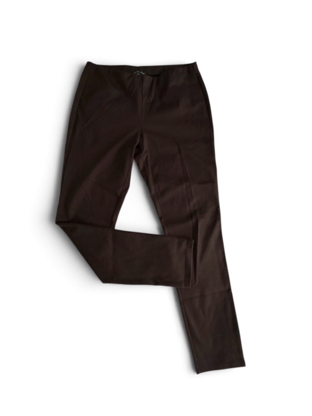 Eileen Fisher Pants Womens Small Brown Pull On Stretch Straight Leg Career Wear